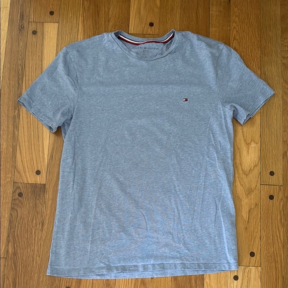 Tommy Hilfiger Men's Heather Blue T-Shirt Slim Fit M - Picture 1 of 5